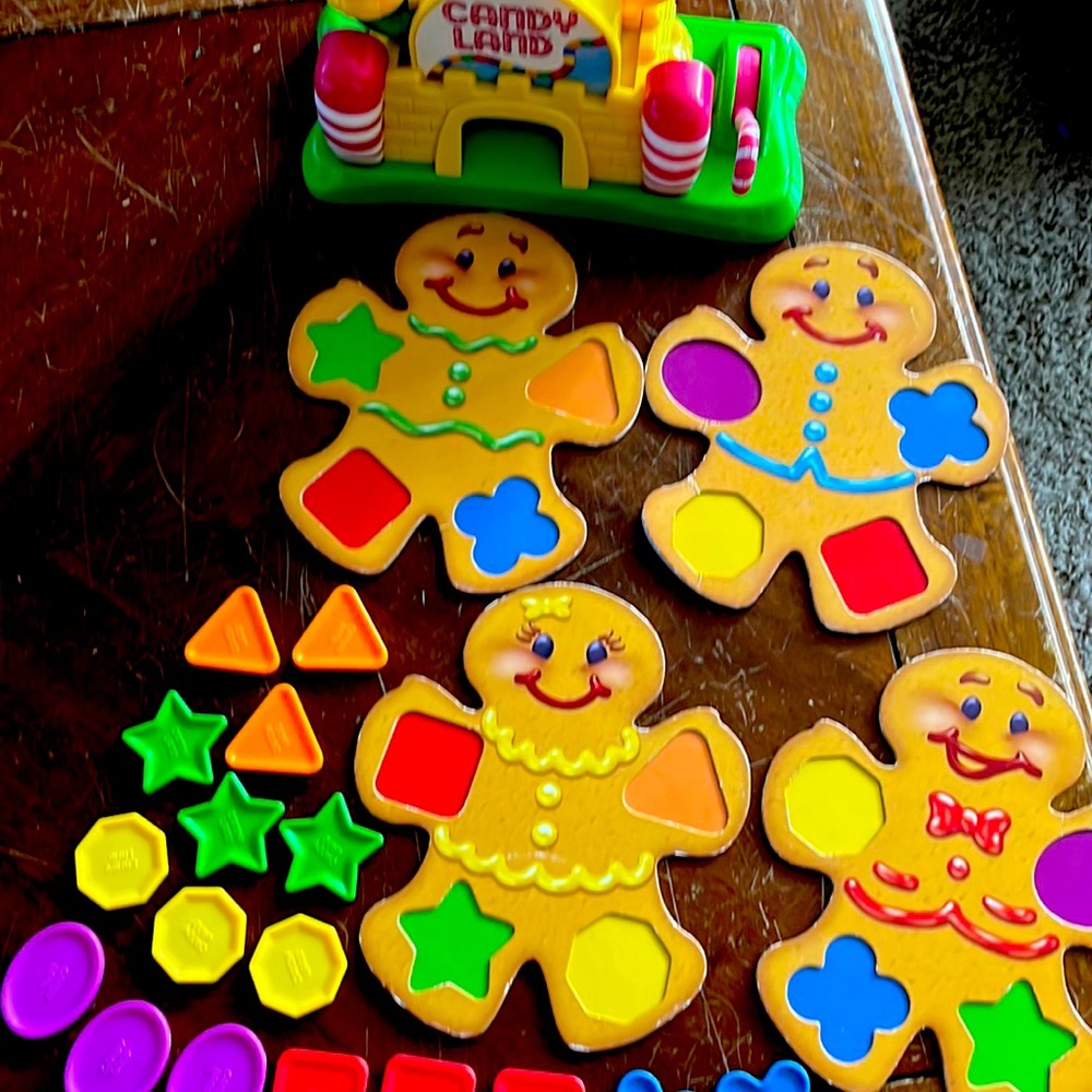 CandyLand Castle and plastic geometric shapes